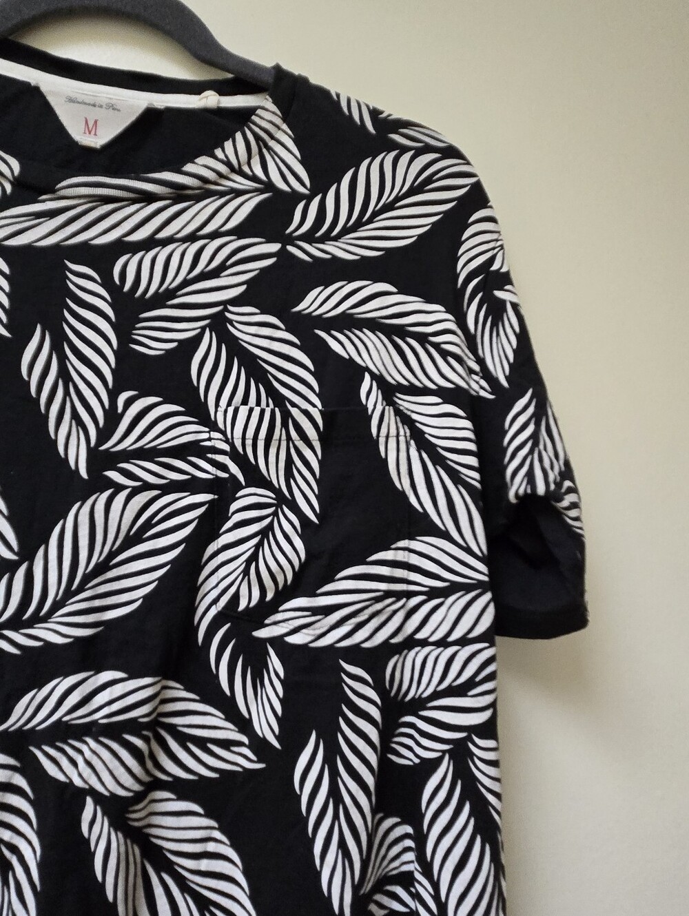 Rag & Bone Short Sleeve Top Size M Color Black/White - Picture 5 of 9